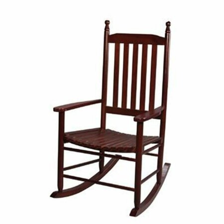 BOOK PUBLISHING CO Adult Tall Back Rocking Chair Cherry GR3512672